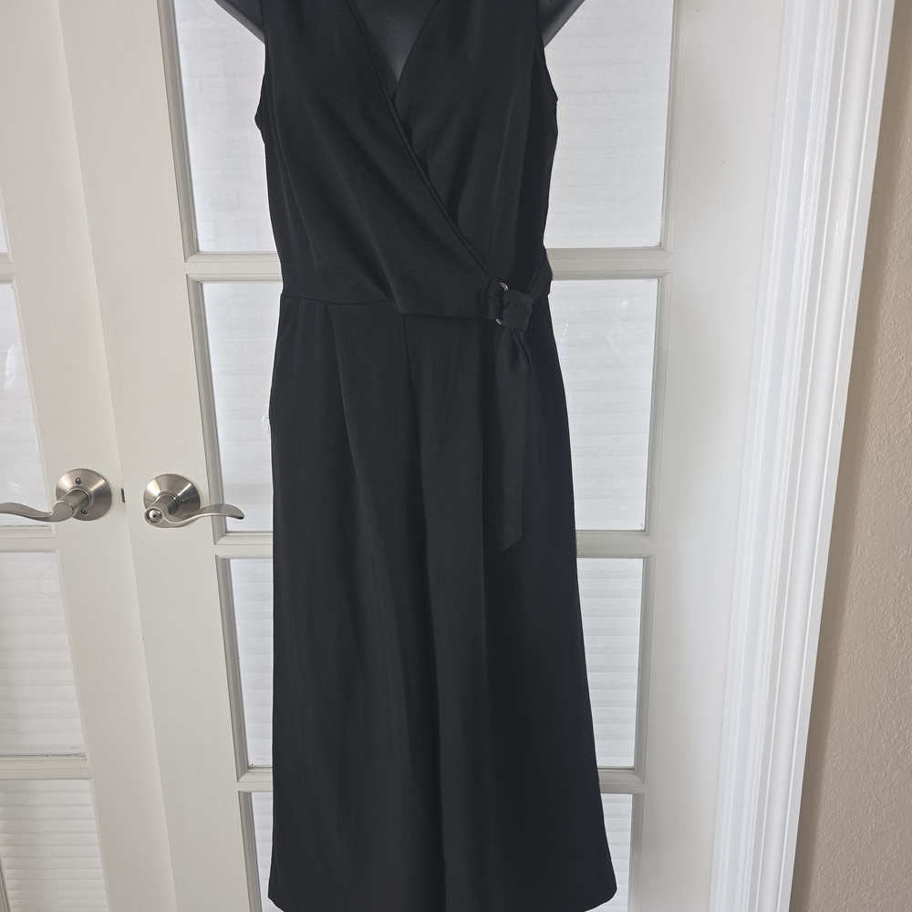 Elegant Black Wrap Jumper